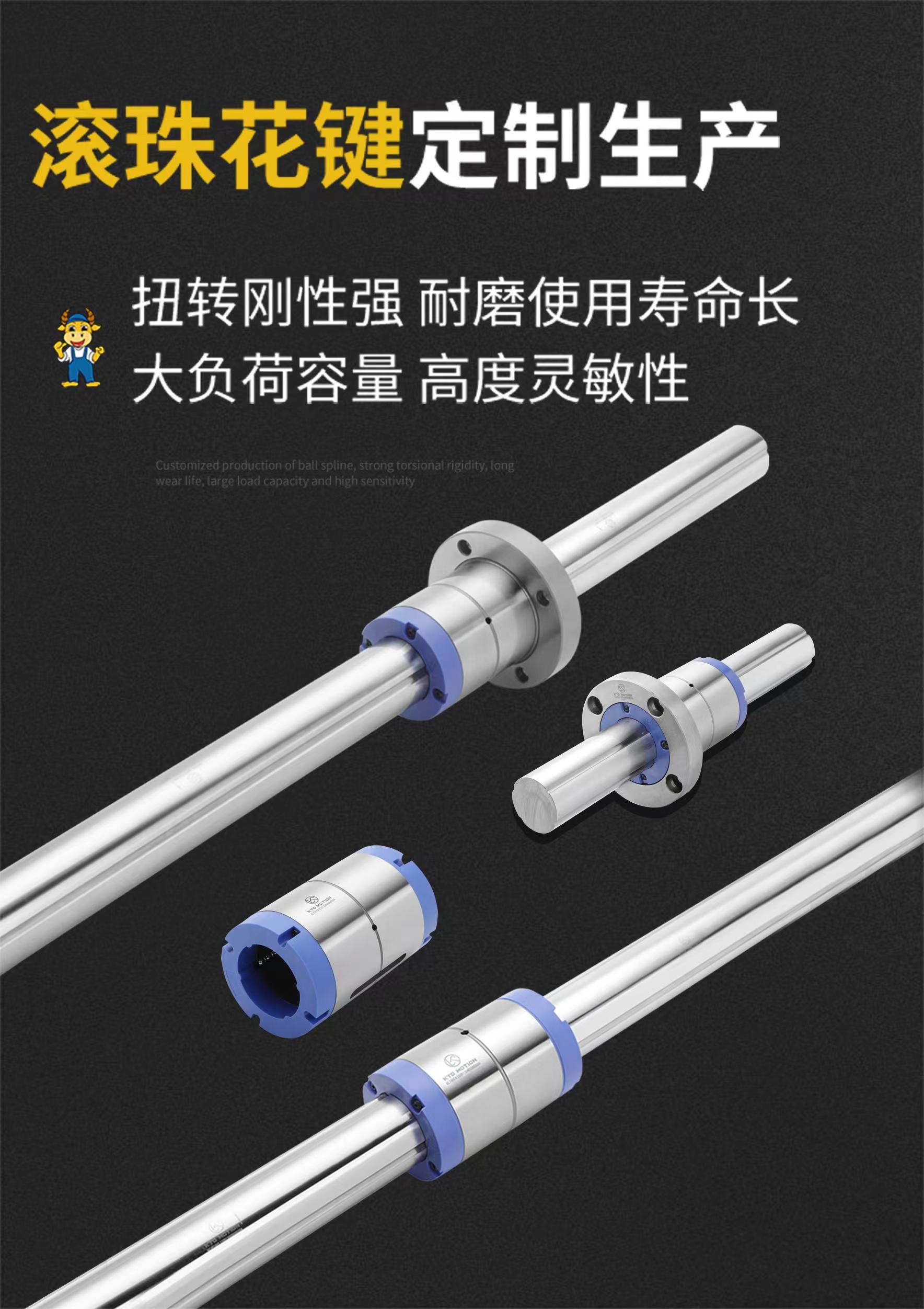 國(guó)內(nèi)首創(chuàng)三槽滾珠花鍵